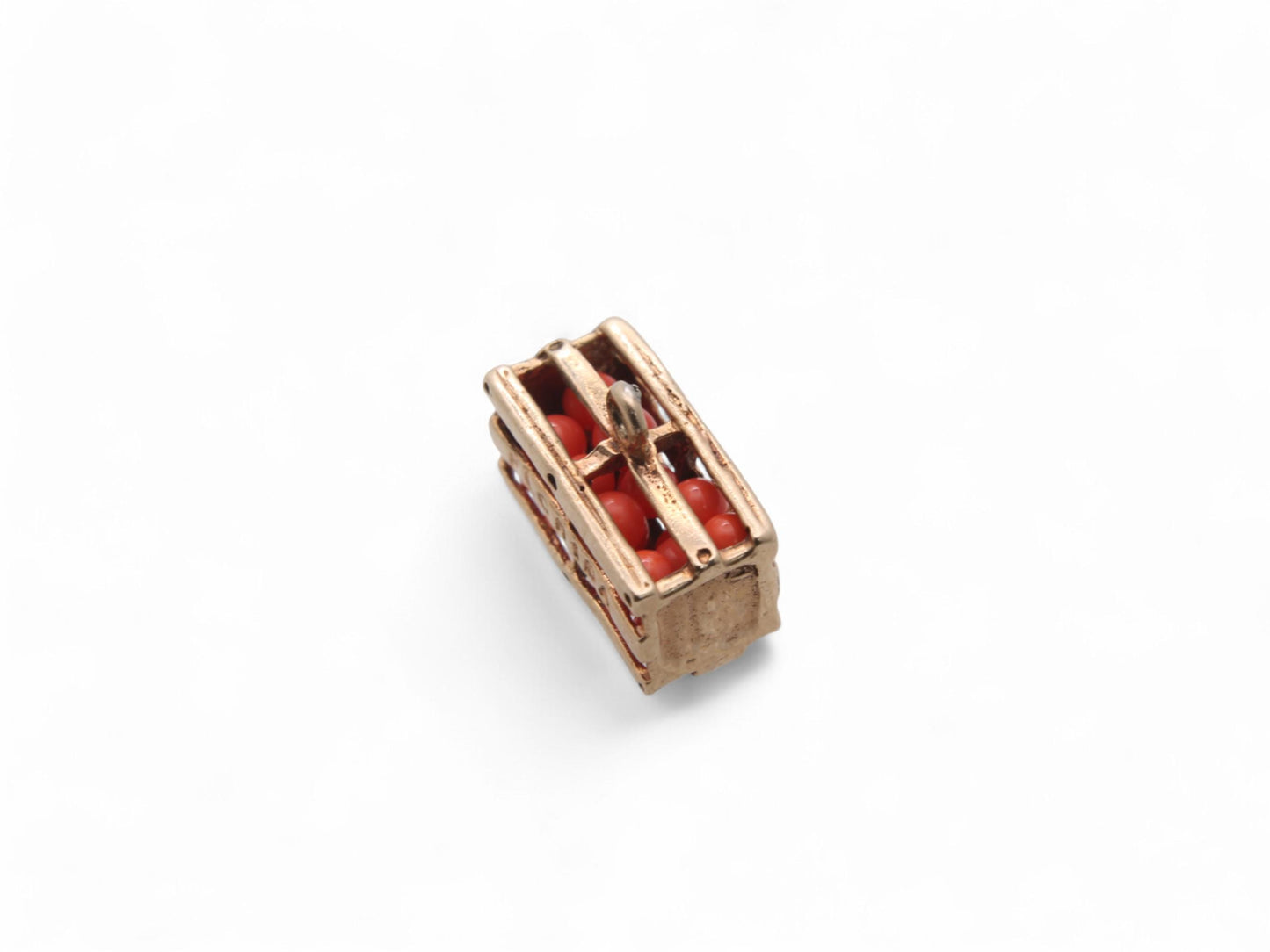 Vintage 14ct Gold Florida Oranges Crate Charm