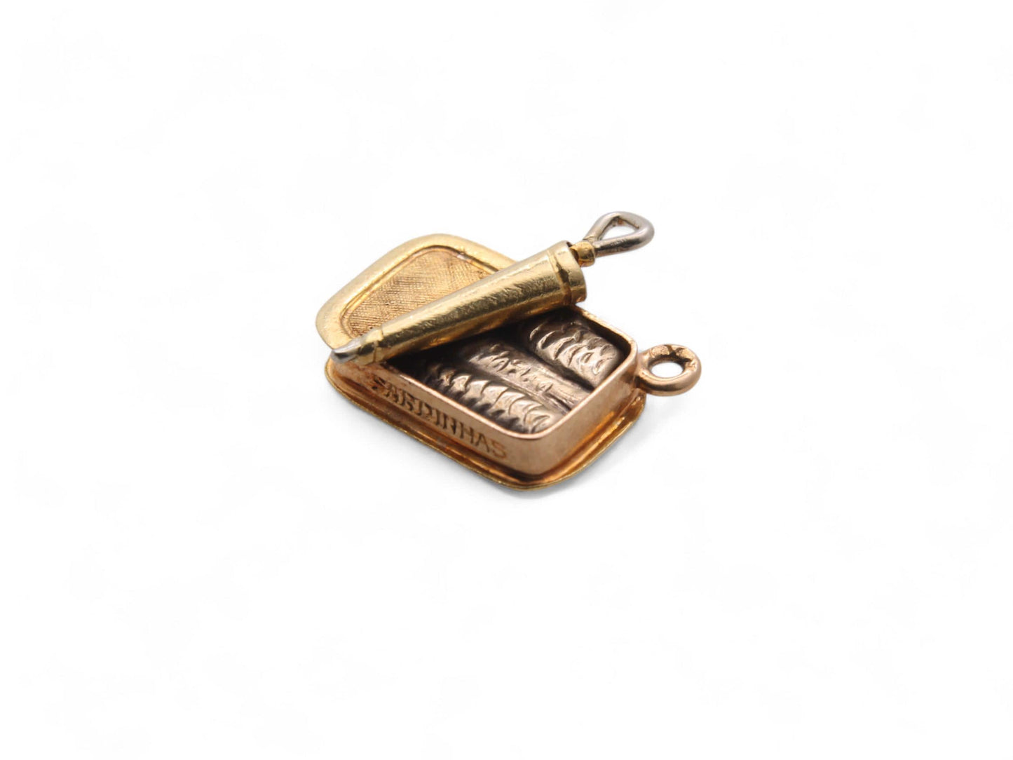 Vintage 19.2ct 800 Portuguese Gold Sardines Charm