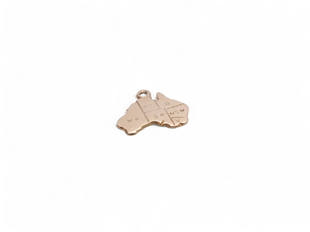 Antique 9ct Gold Australia Country Charm