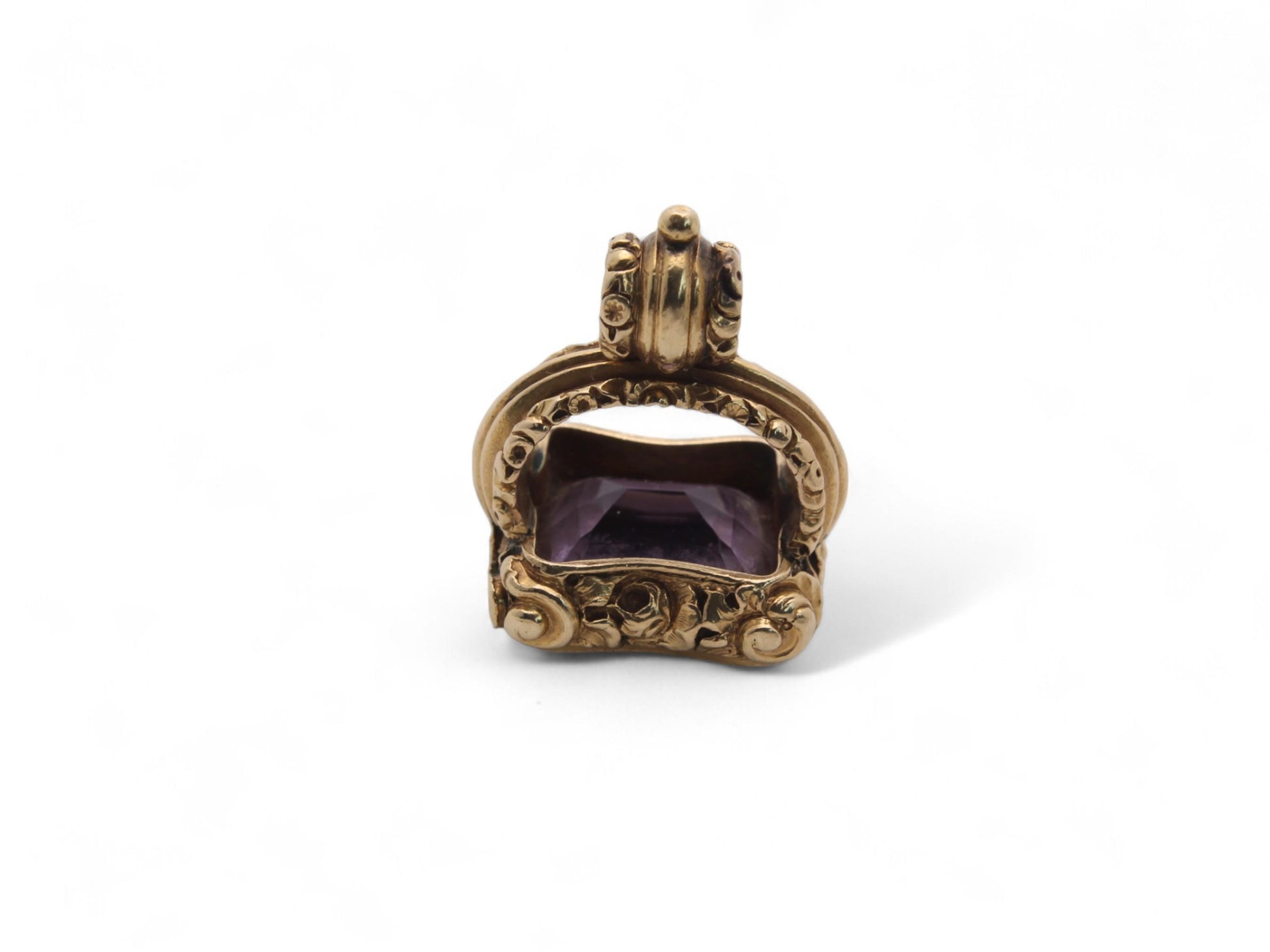 Antique-15ct-Gold-Chased-Amethyst-Pendant-Seal