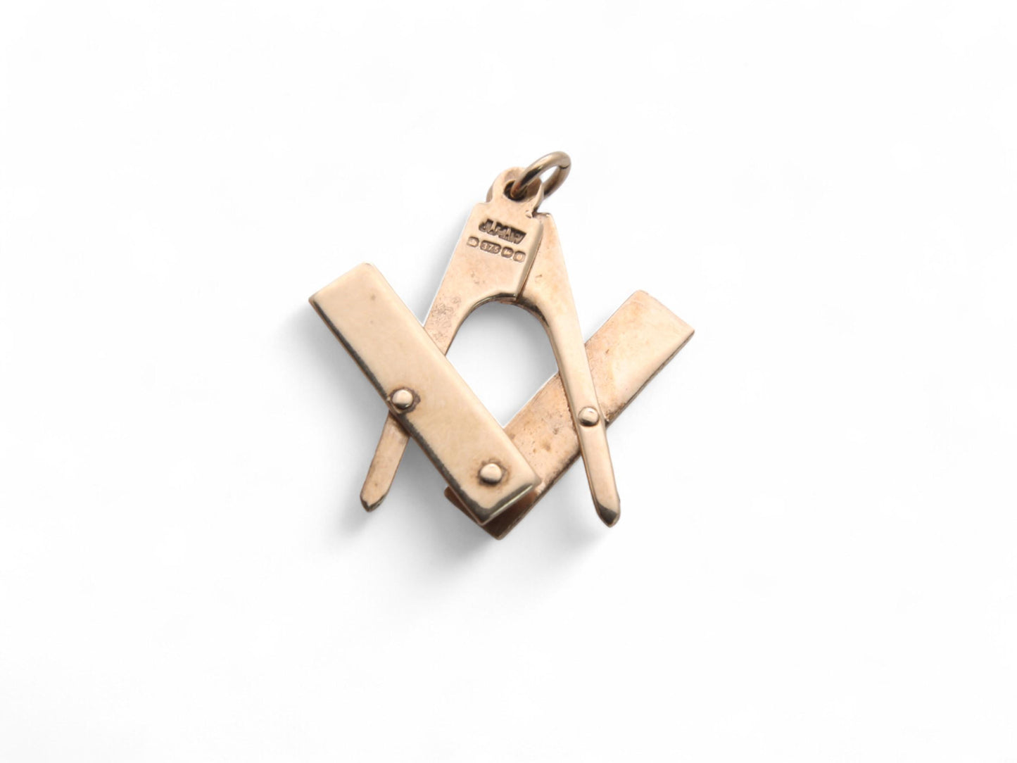 Antique 9ct Gold Folding Masonic Pendant