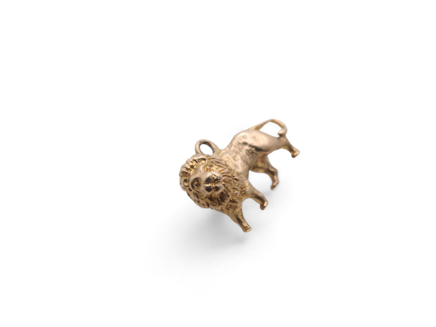 Vintage-9ct-Gold-Lion-Charm,-3.3g