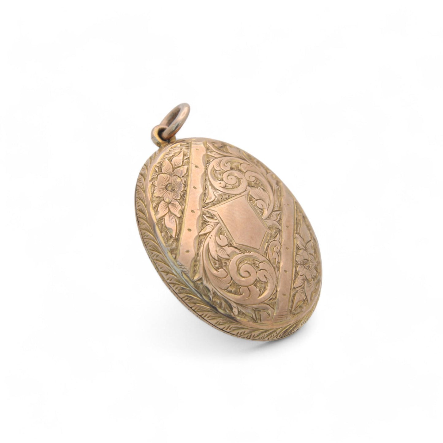 Antique 9ct Gold Decorative Engraved Locket