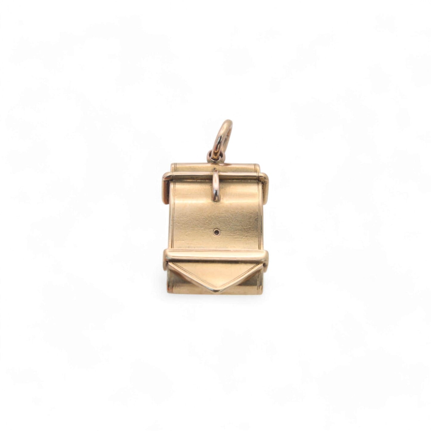 Antique 15ct Gold Belt Buckle Locket Pendant