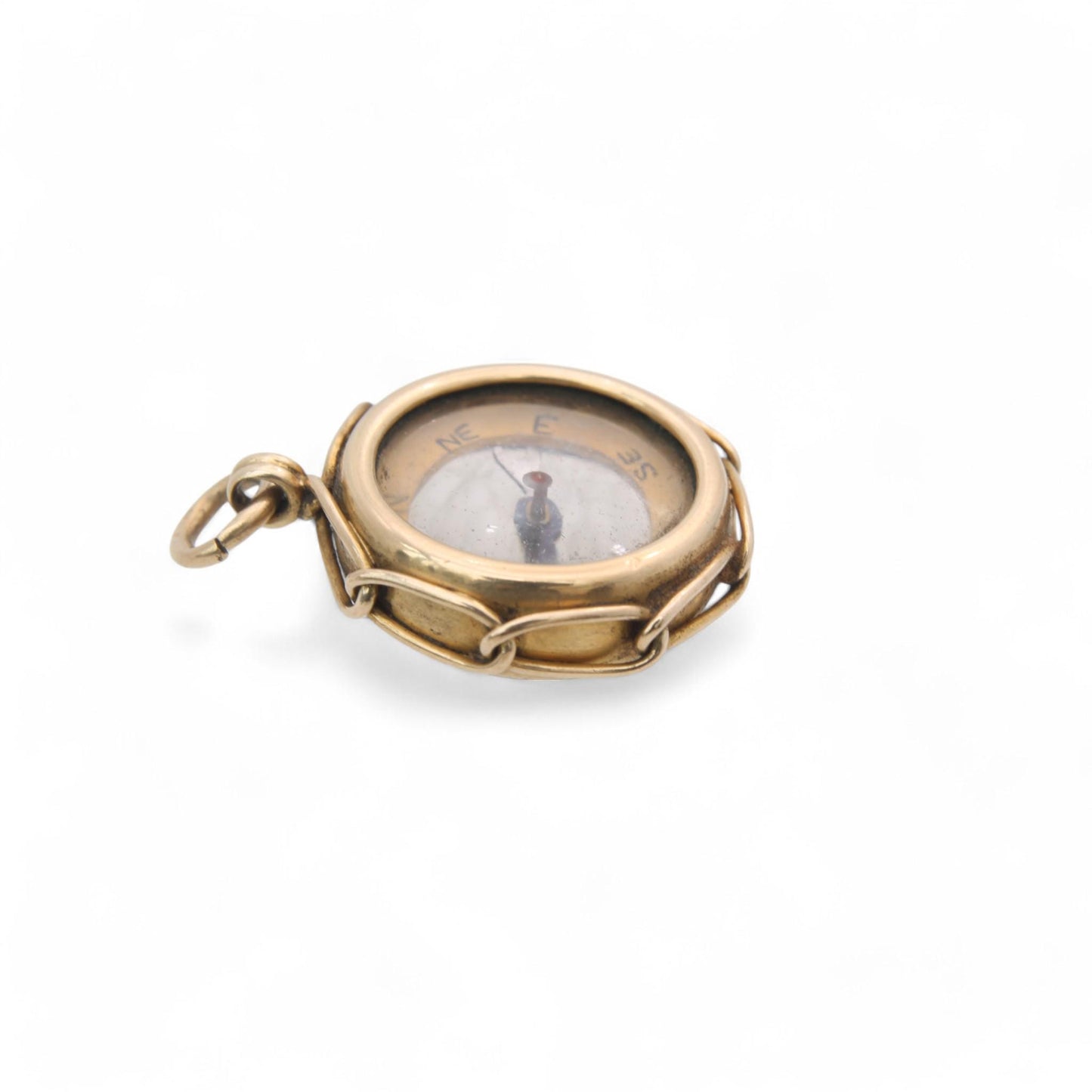 Antique 18ct Gold Compass Pendant, 1898