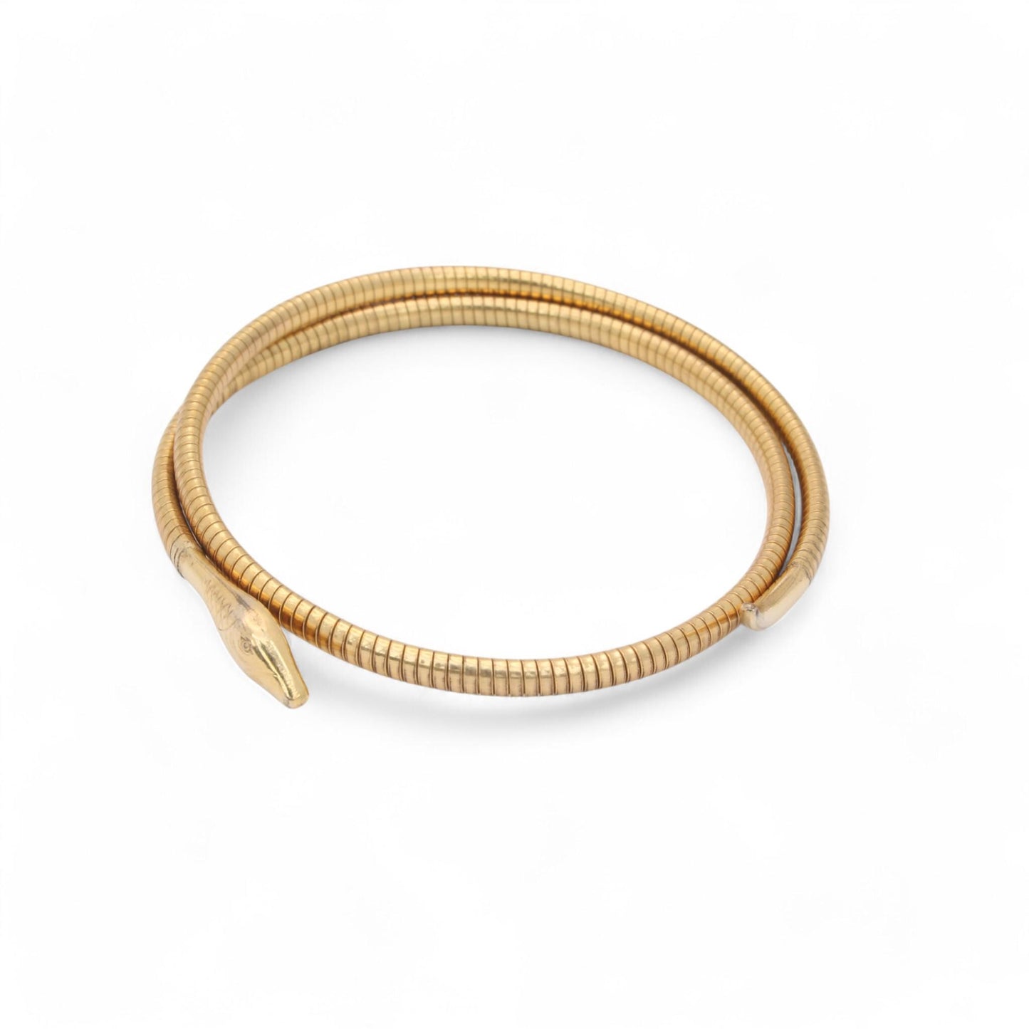 Antique 9ct Rolled Gold Snake Bangle