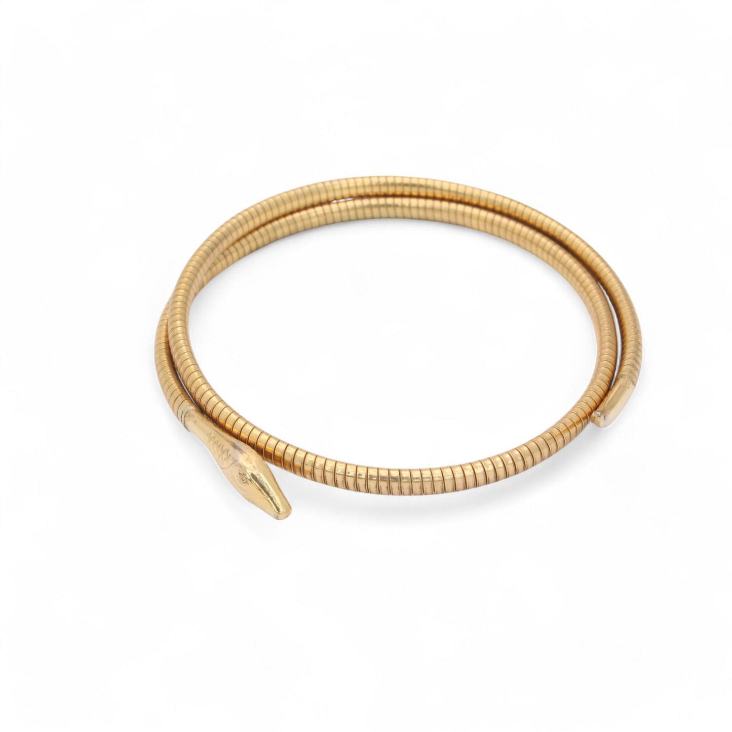 Antique 9ct Rolled Gold Snake Bangle