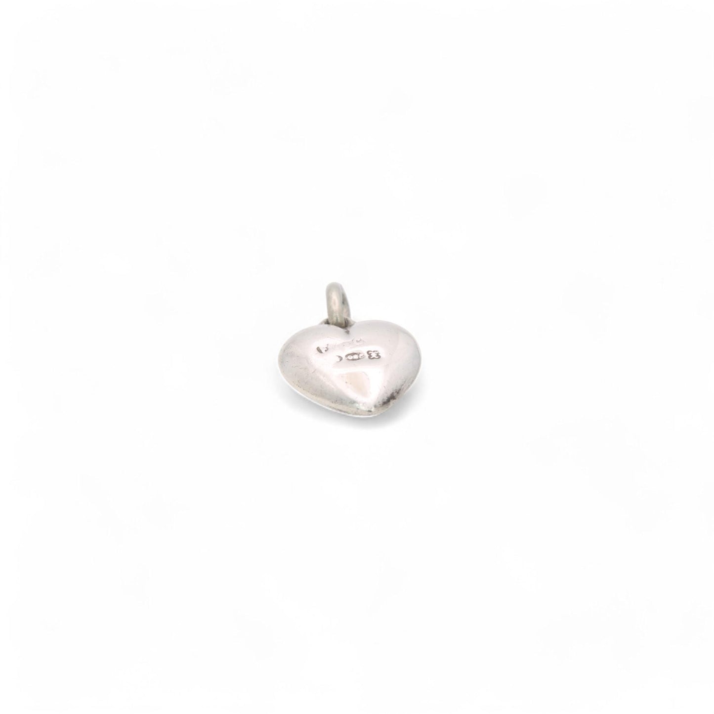 Vintage Sterling Silver Shamrock Connemara Heart Charm, 1939