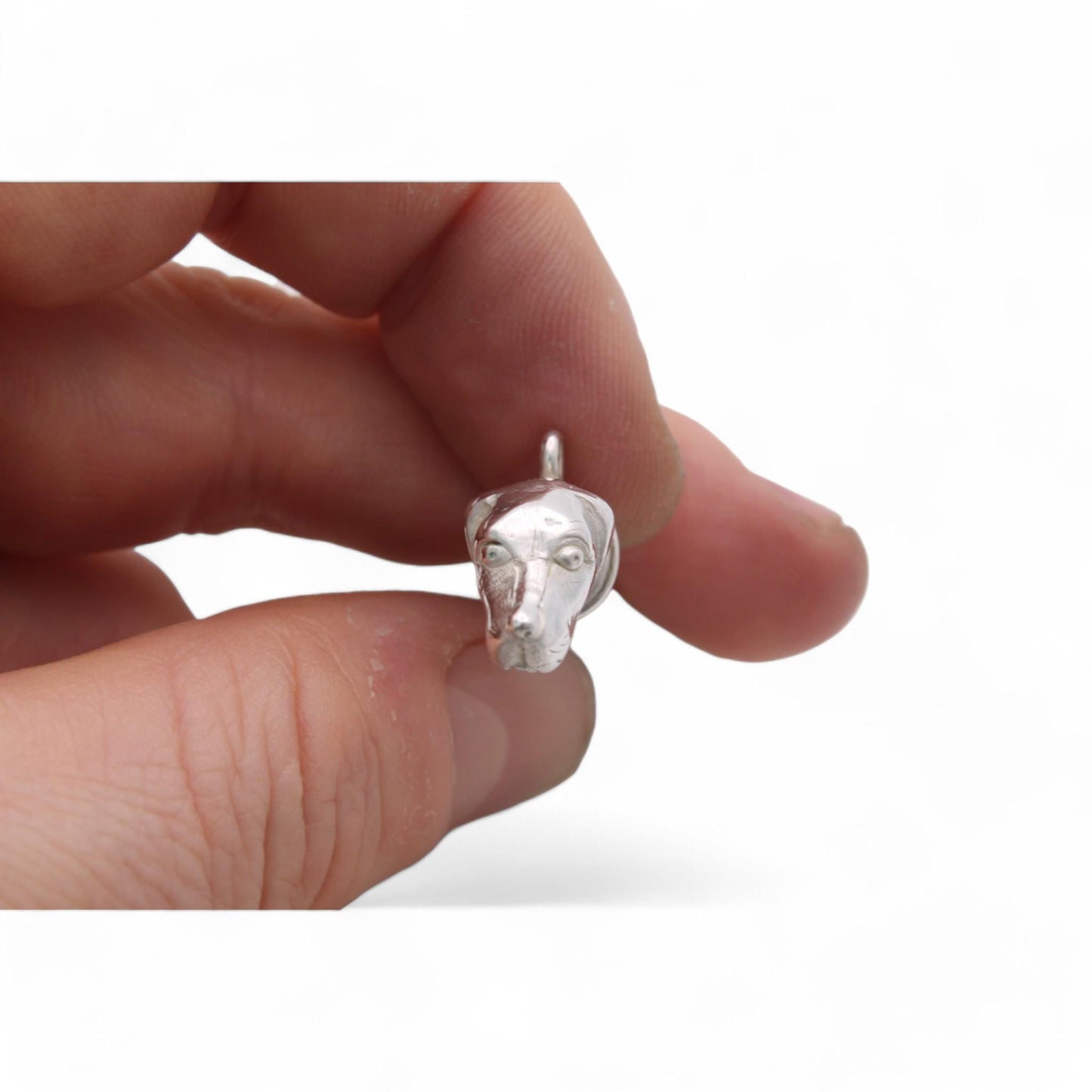 Antique Sterling Silver Hunting Dog Whistle, 1887