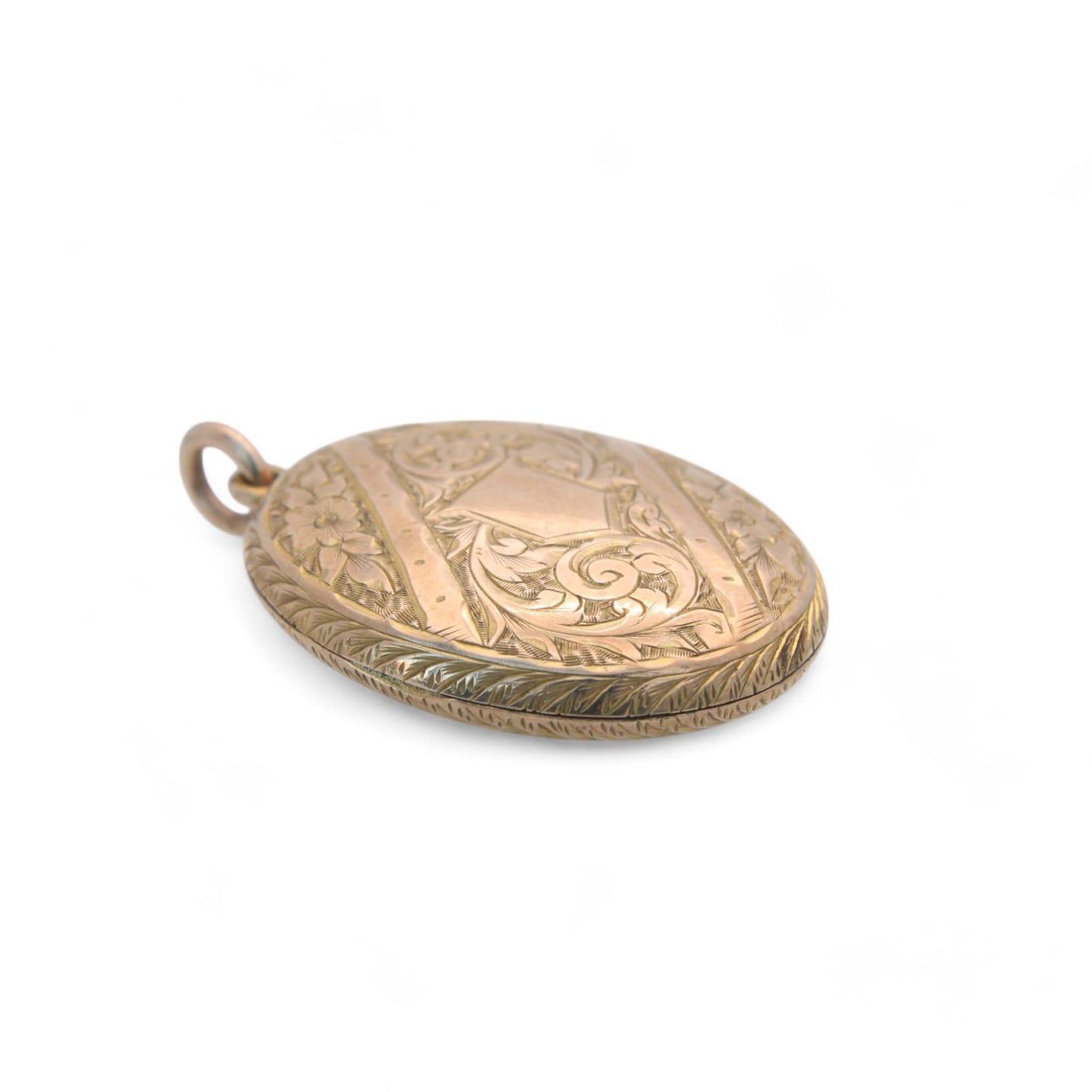 Antique 9ct Gold Decorative Engraved Locket