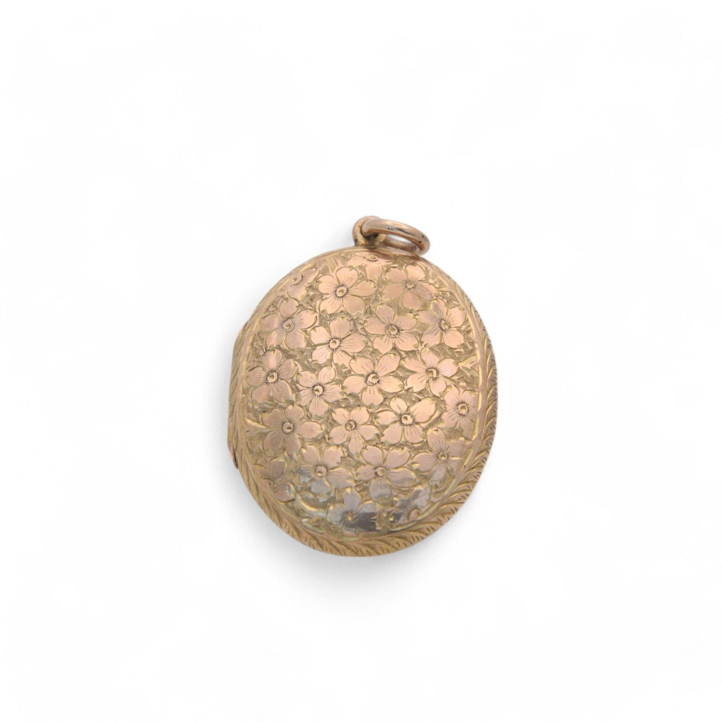 Antique 9ct Gold Decorative Engraved Locket