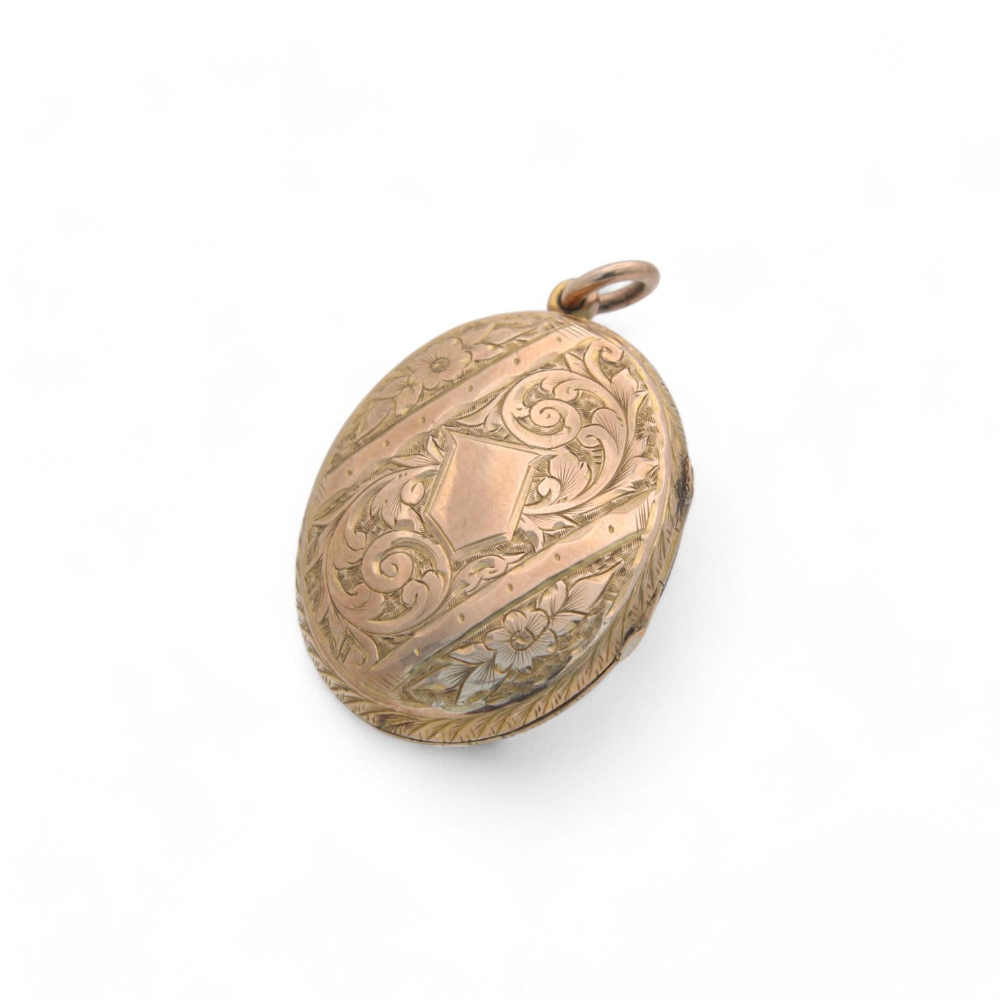 Antique 9ct Gold Decorative Engraved Locket