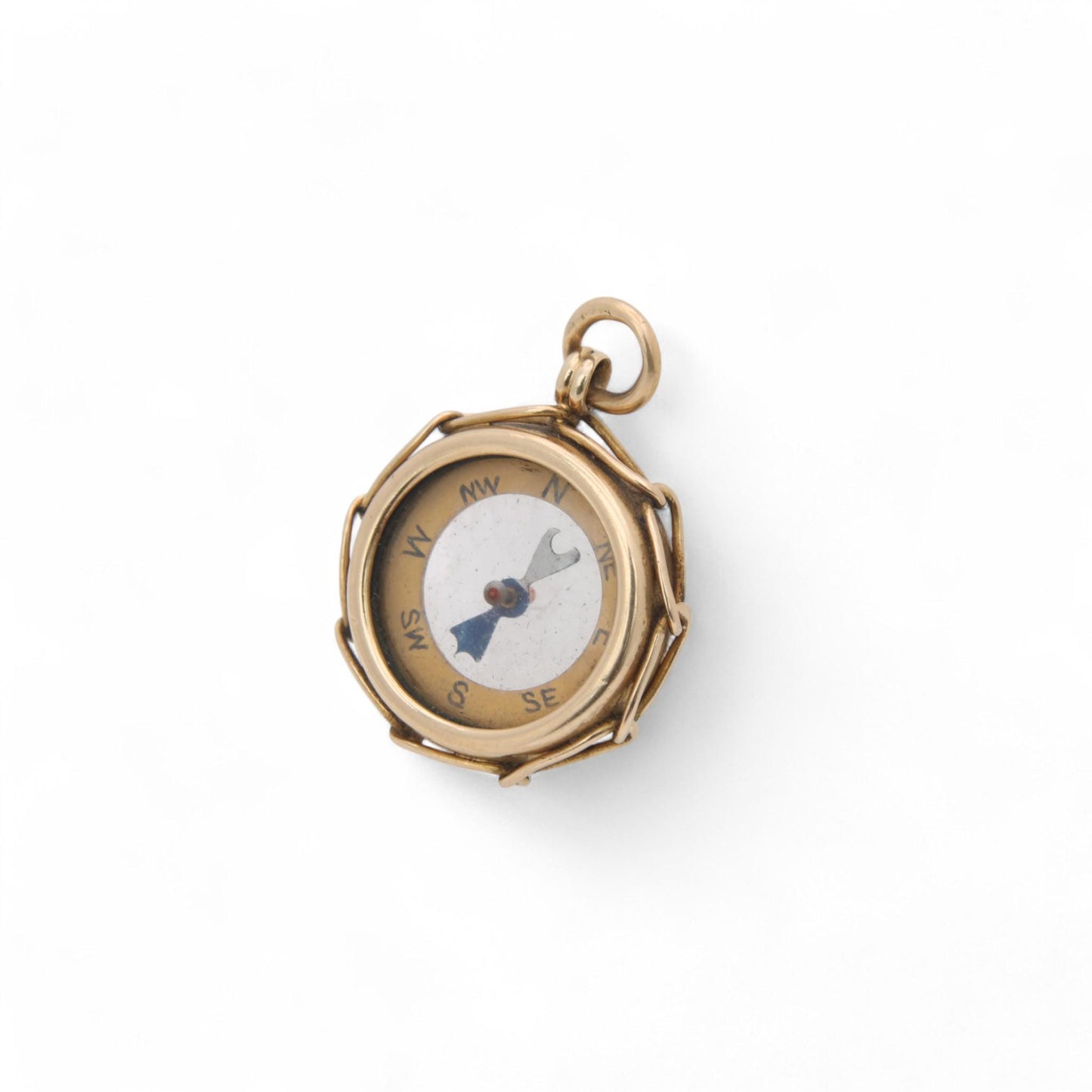 Antique 18ct Gold Compass Pendant, 1898