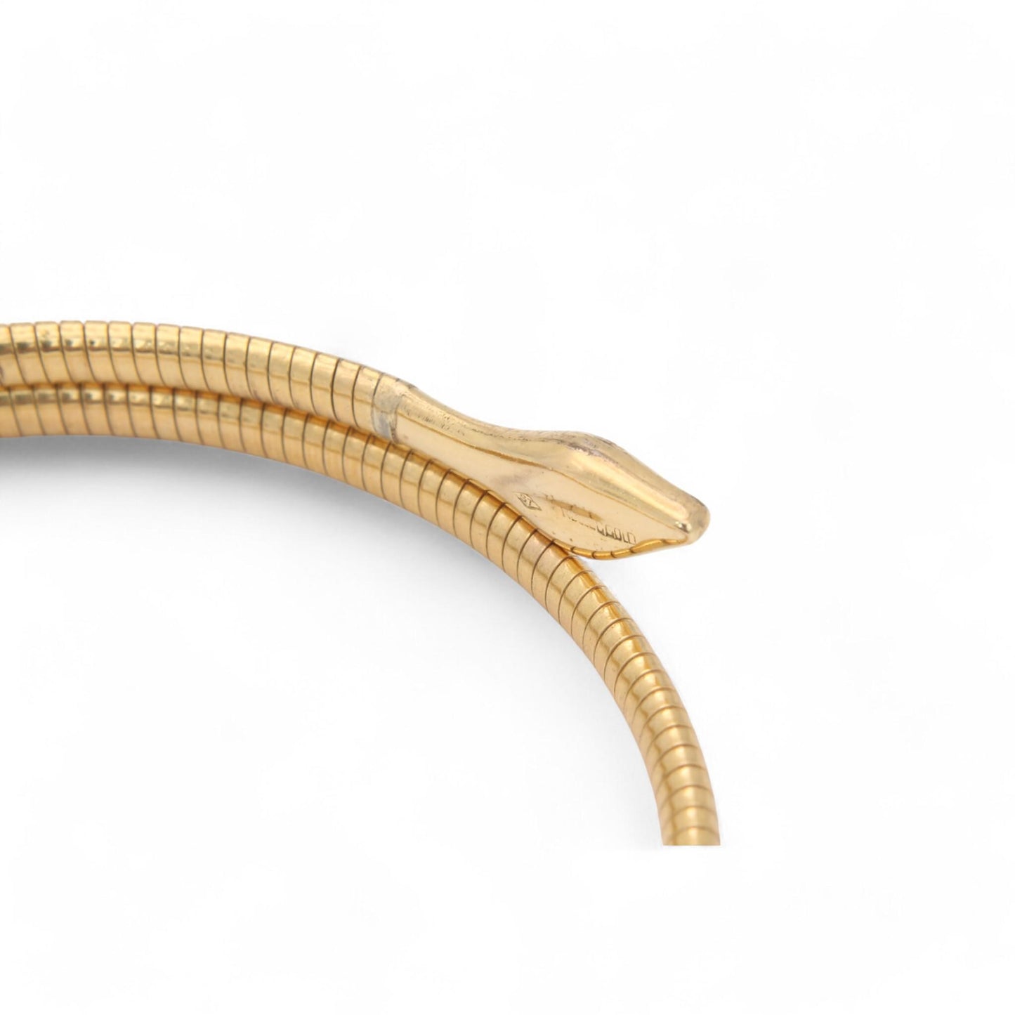 Antique 9ct Rolled Gold Snake Bangle