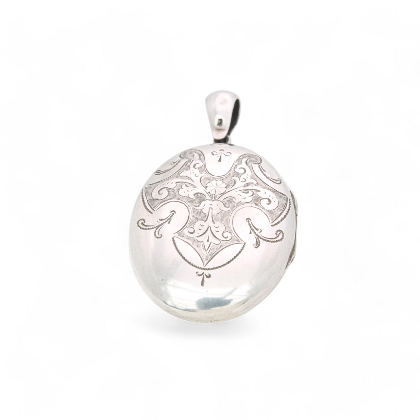 Antique Sterling Silver Locket, 1882