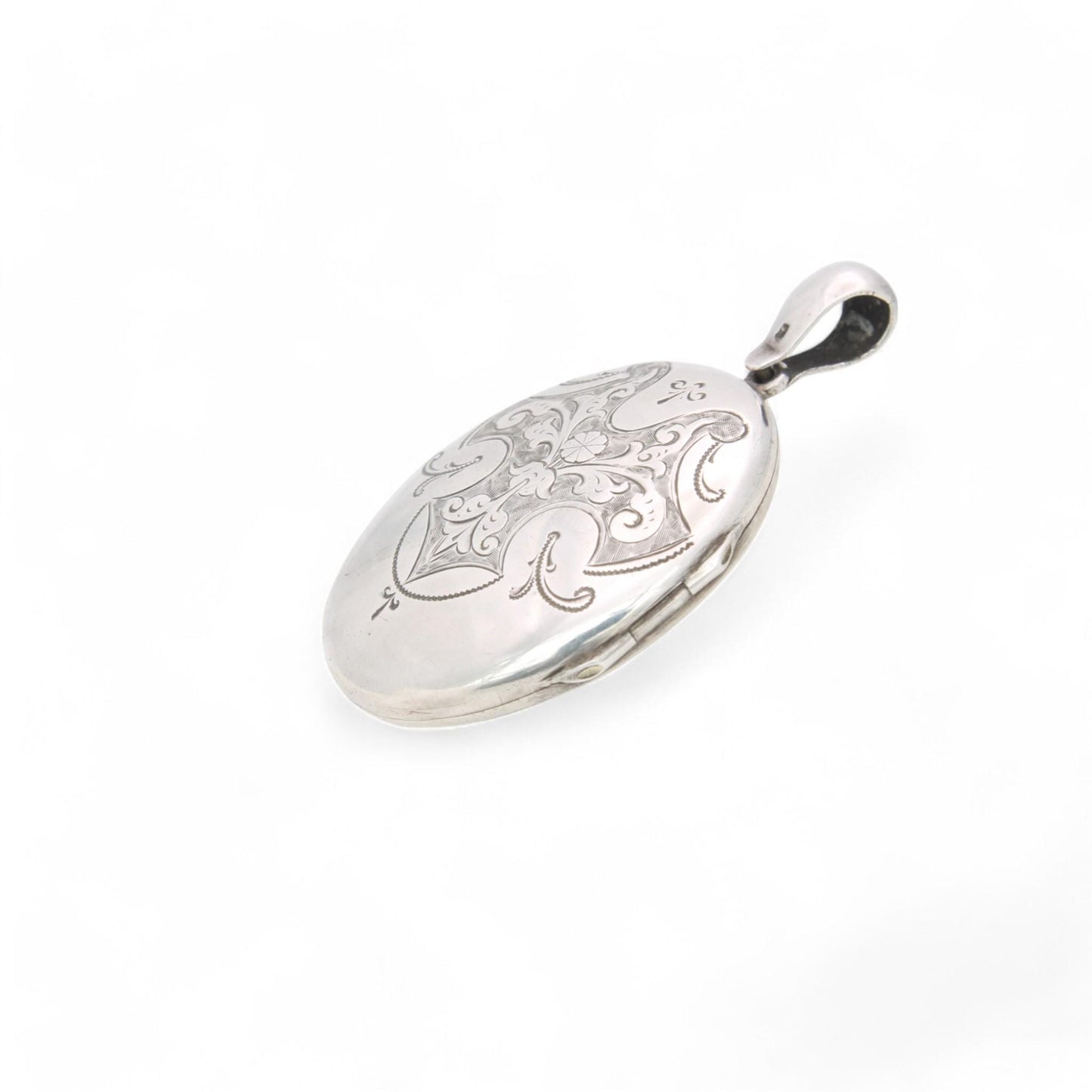 Antique Sterling Silver Locket, 1882