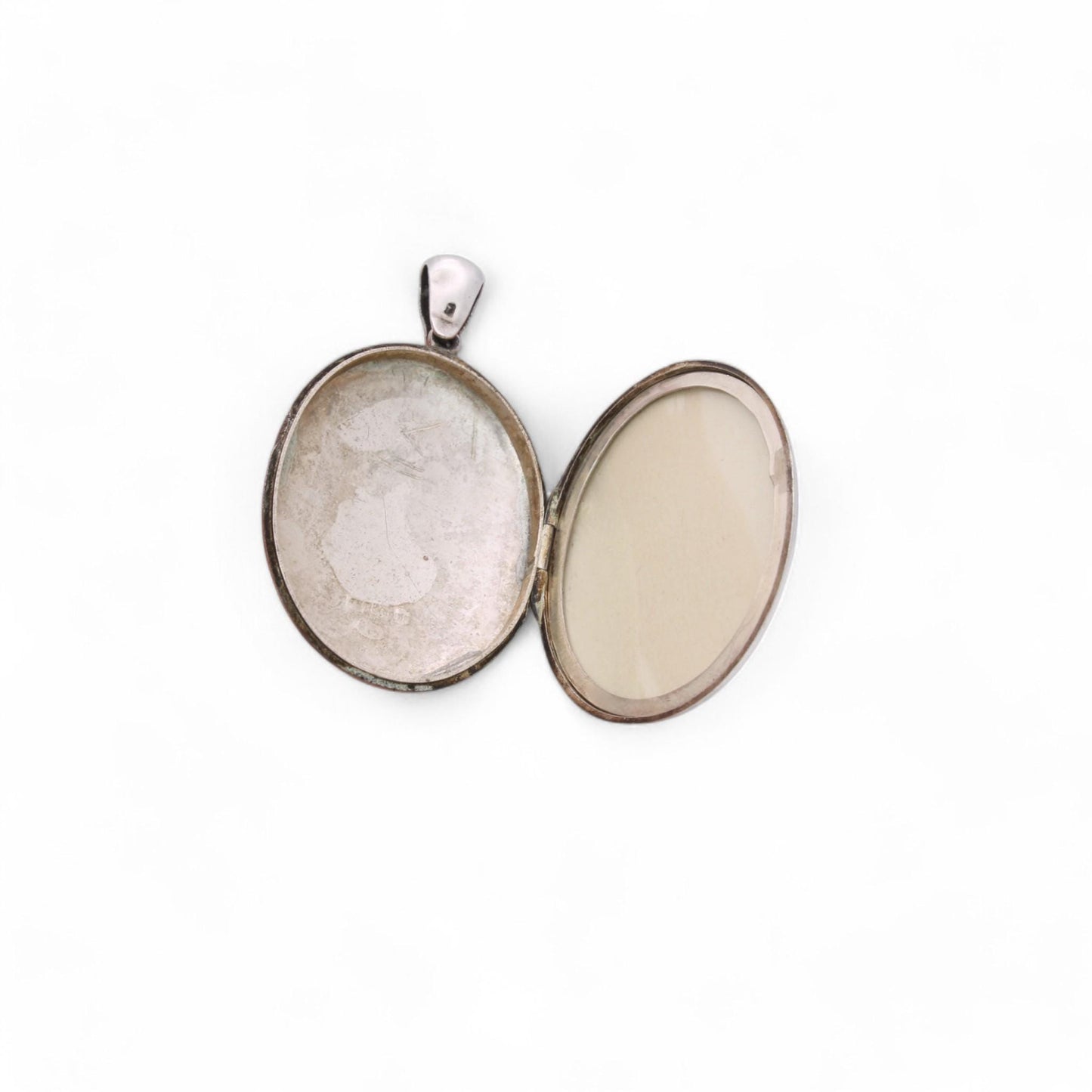 Antique Sterling Silver Locket, 1882