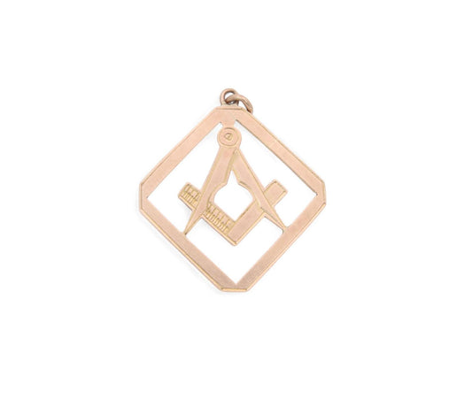 Antique 9ct Gold Masonic Pendant