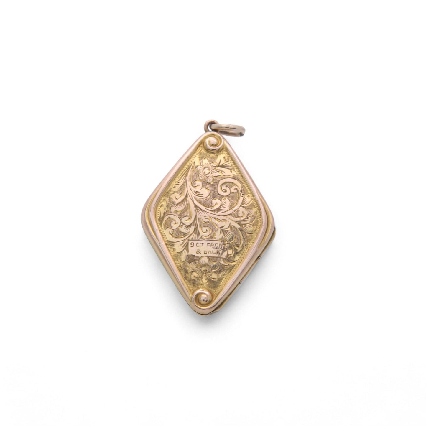 Antique 9ct Gold Lozenge Locket