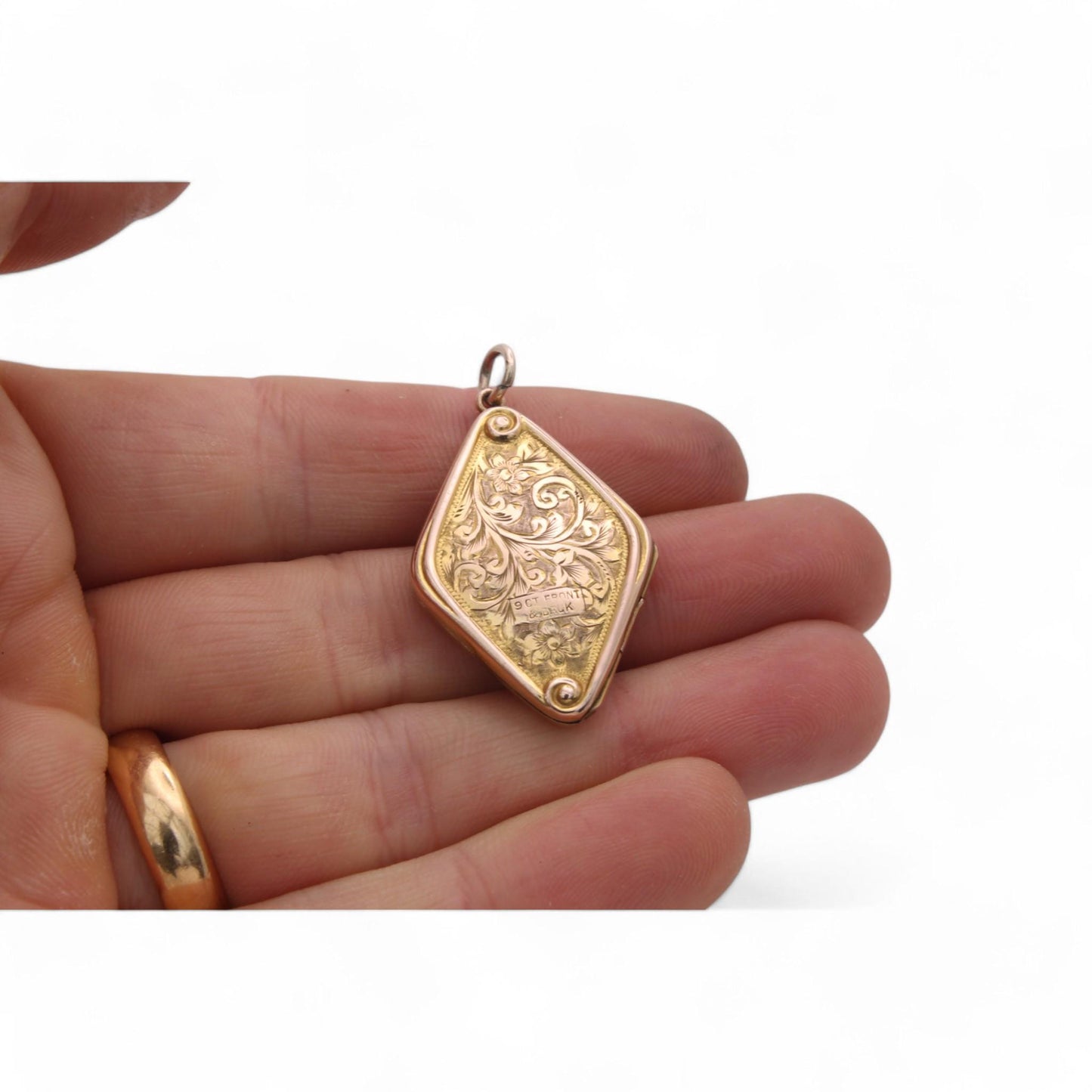 Antique 9ct Gold Lozenge Locket