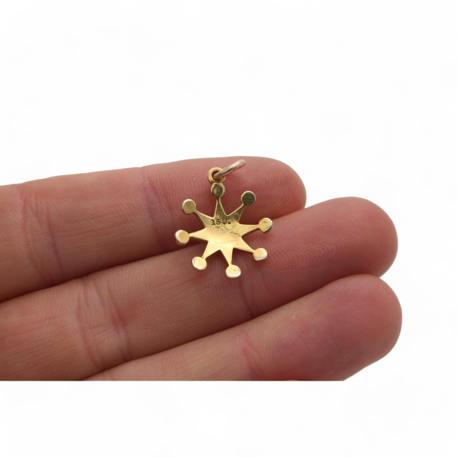 Antique-15ct-Gold-Seed-Pearl-Star-Pendant