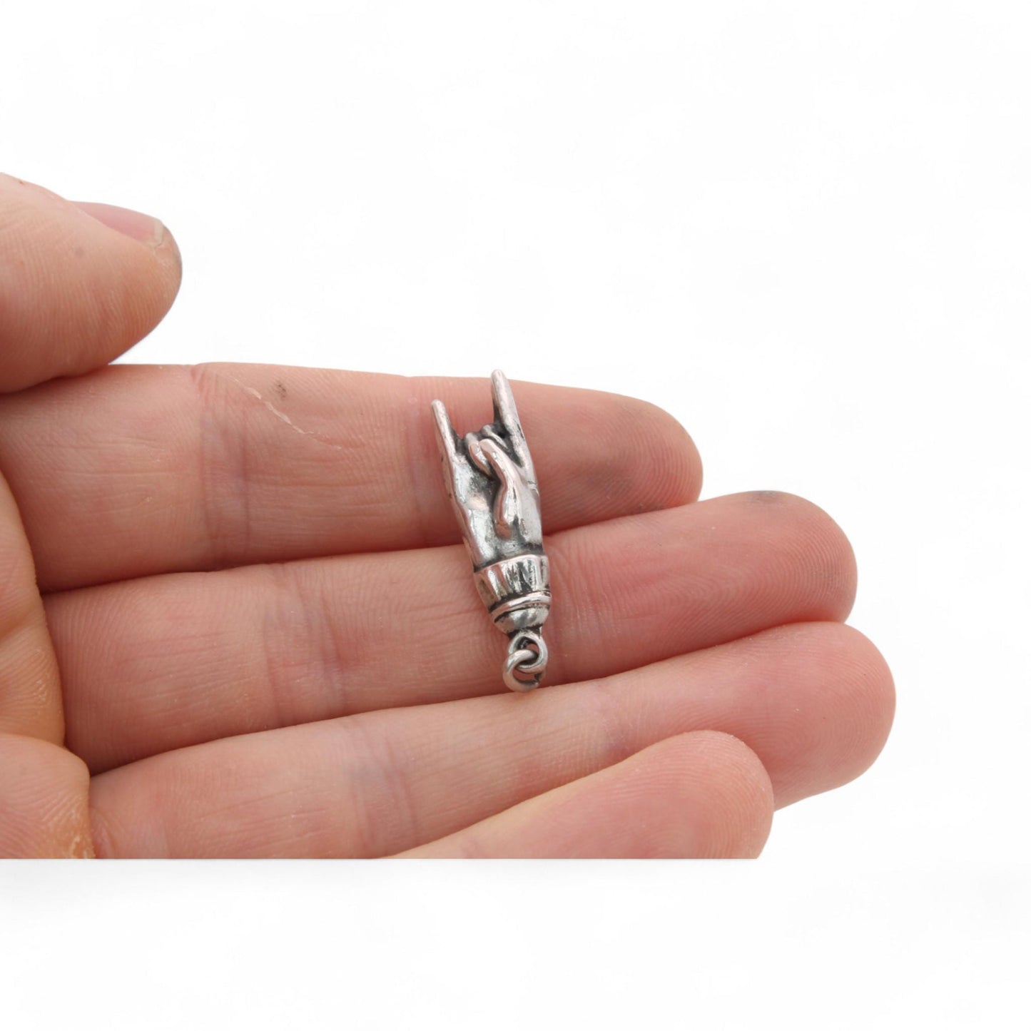 Antique Sterling Silver Cornuto "Sign Of The Horns" Charm