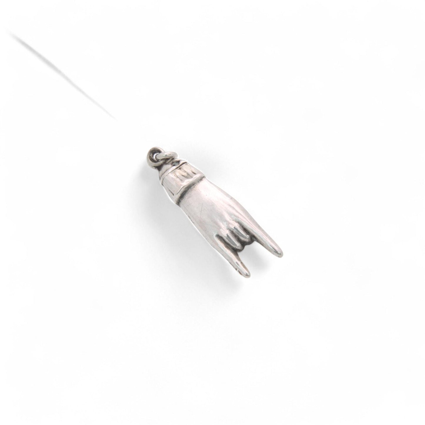 Antique Sterling Silver Cornuto "Sign Of The Horns" Charm