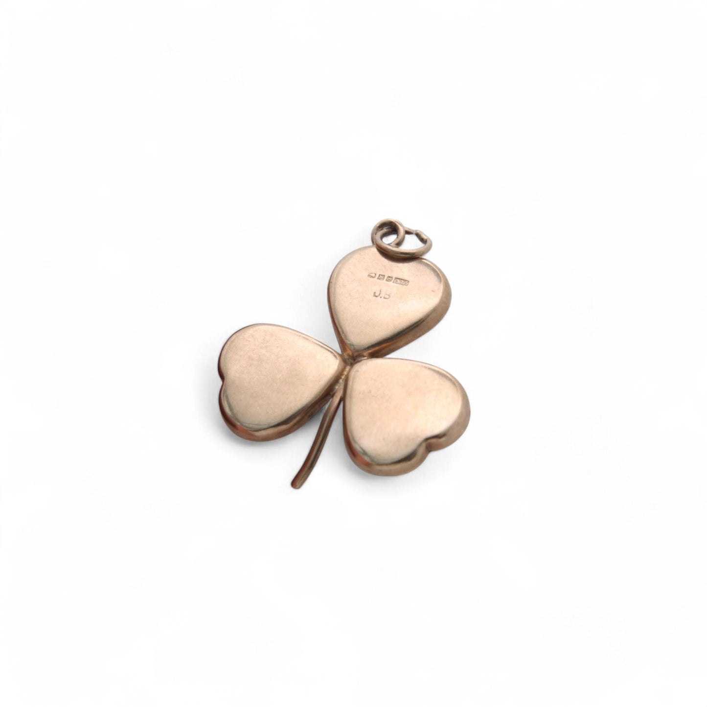 Vintage 9ct Gold Connemara Shamrock Pendant, 1966