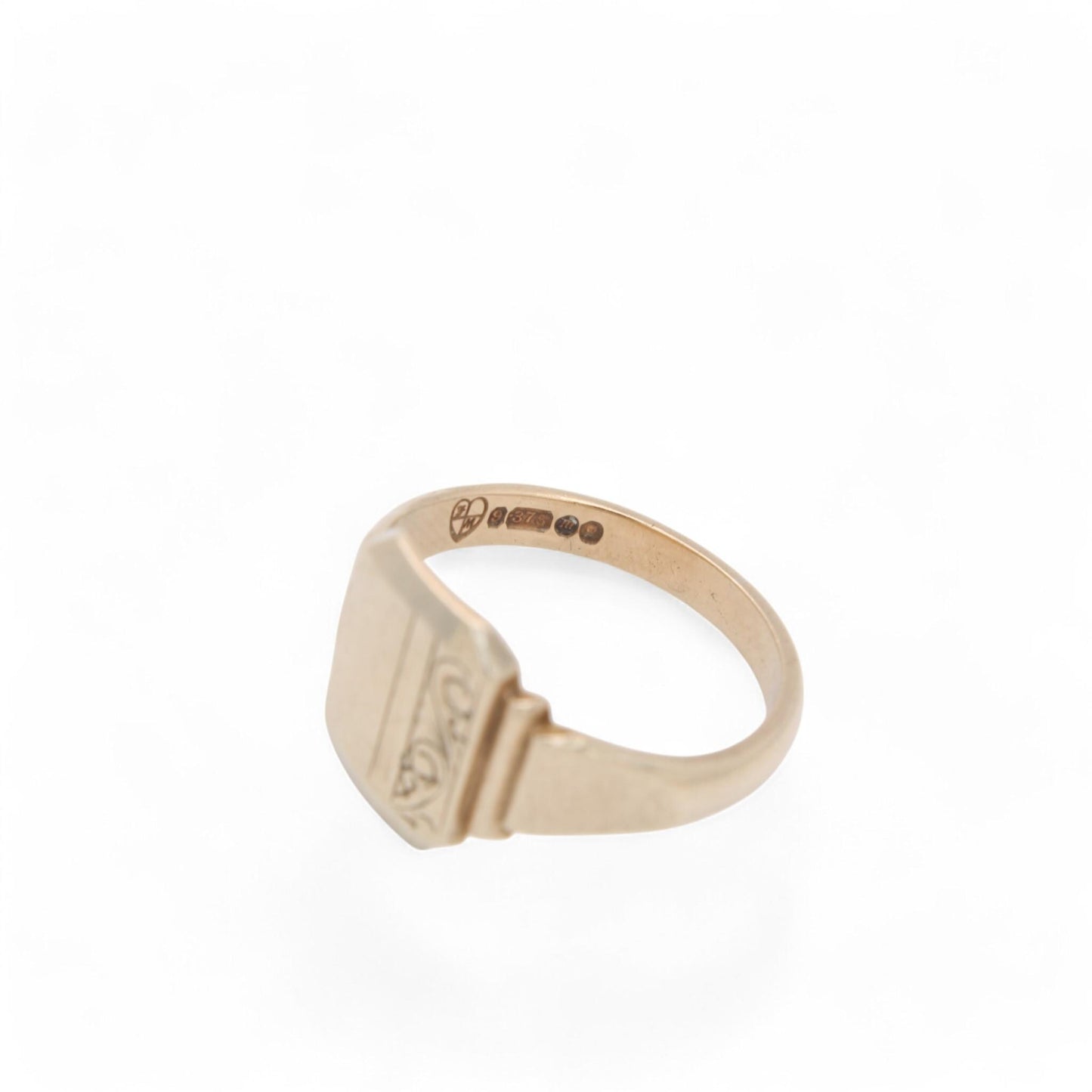 Vintage 9ct Gold Signet Ring, 1967