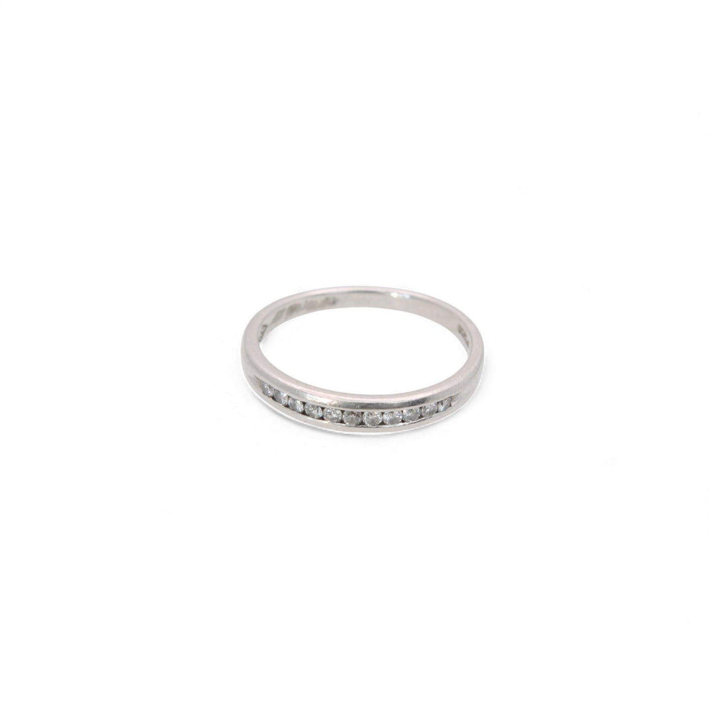 Vintage Platinum Diamond Half Eternity Ring