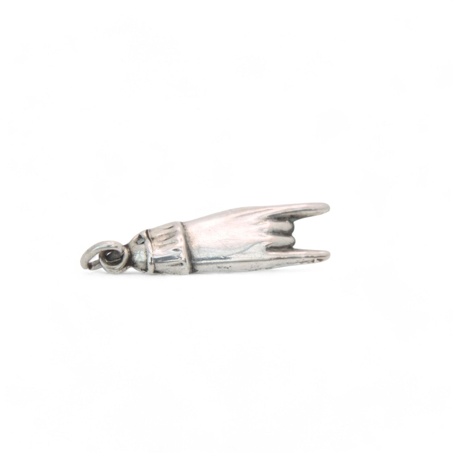 Antique Sterling Silver Cornuto "Sign Of The Horns" Charm