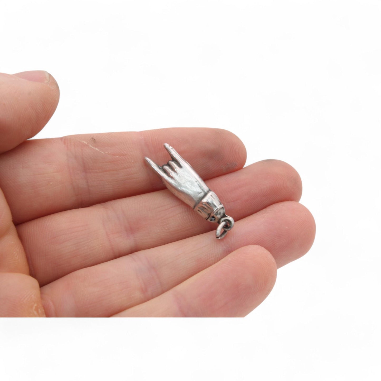 Antique Sterling Silver Cornuto "Sign Of The Horns" Charm