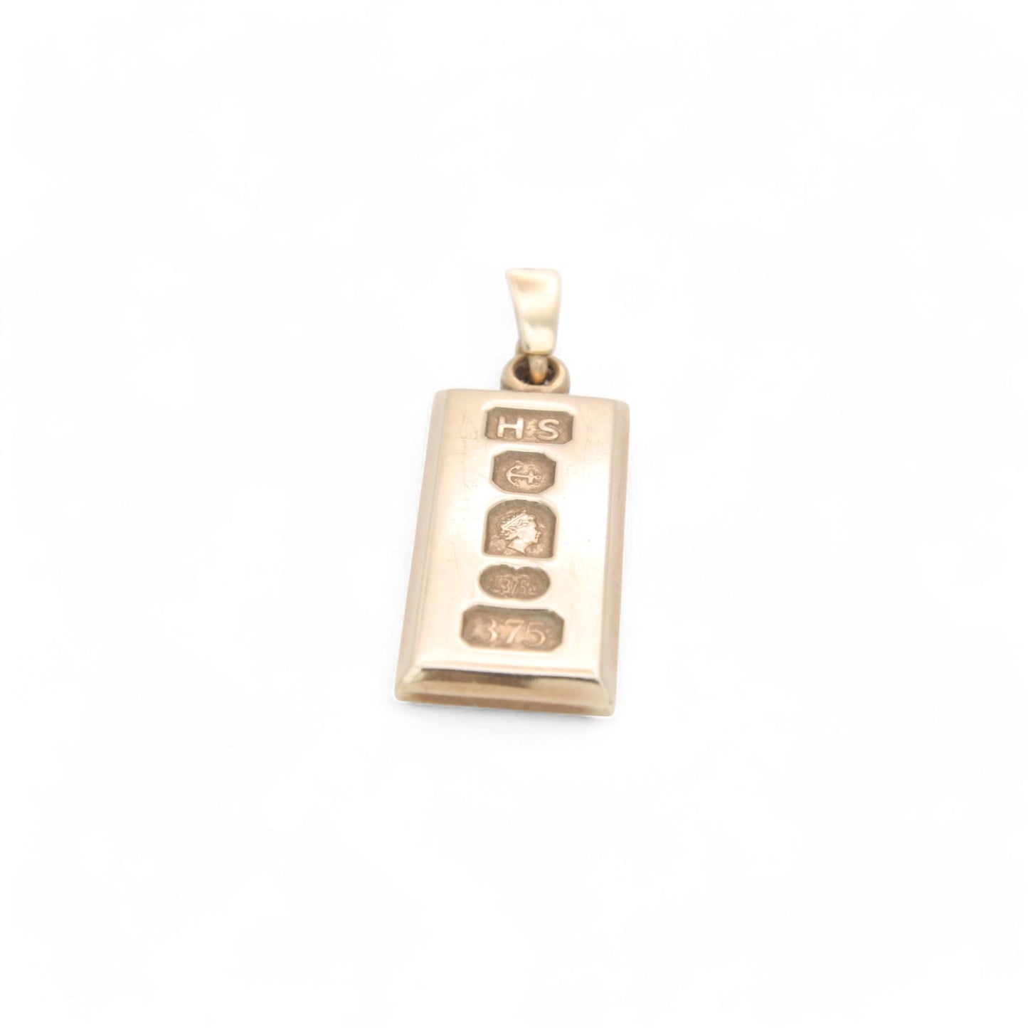 Vintage 9ct Gold 1/4oz Ingot Pendant, 2002 Golden Jubilee