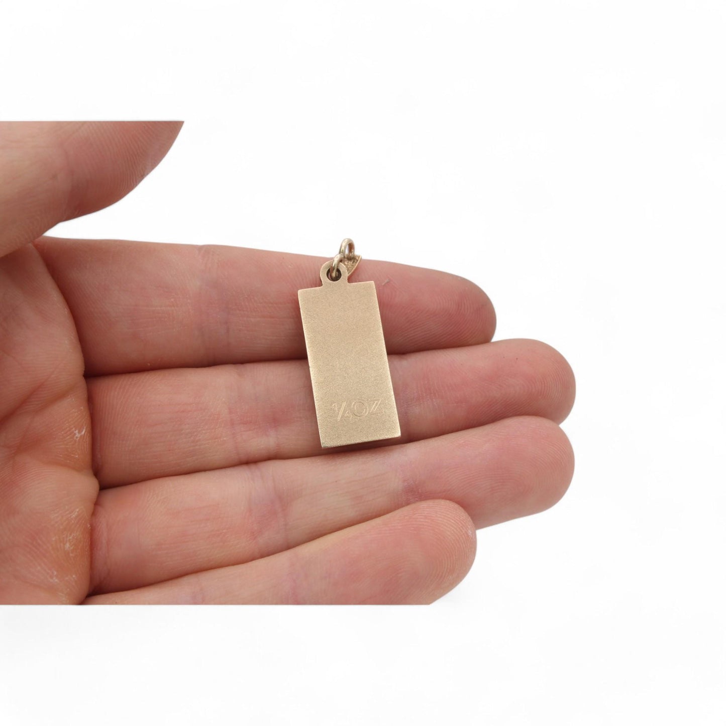 Vintage 9ct Gold 1/4oz Ingot Pendant, 2002 Golden Jubilee