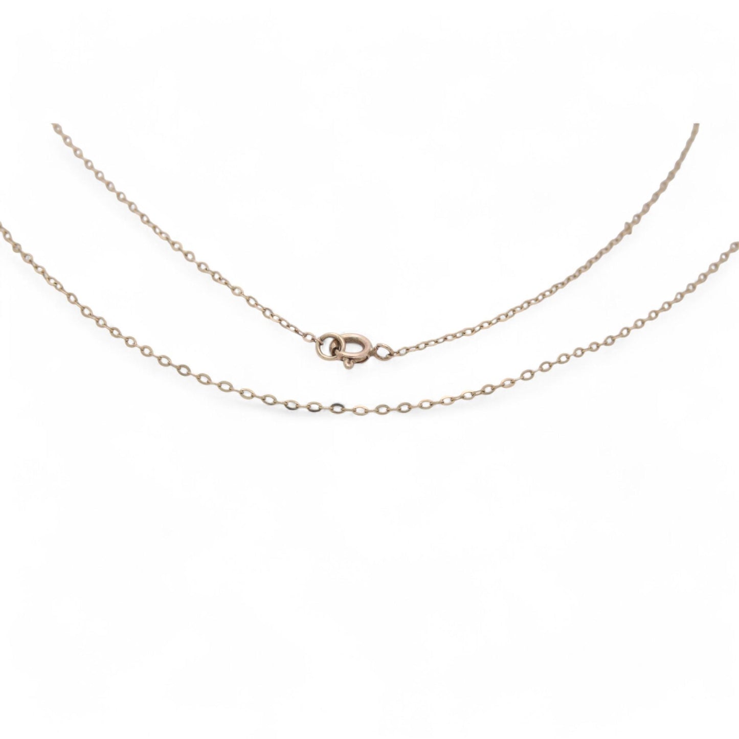 Vintage 9ct Yellow Gold Dainty Rolo Link Necklace