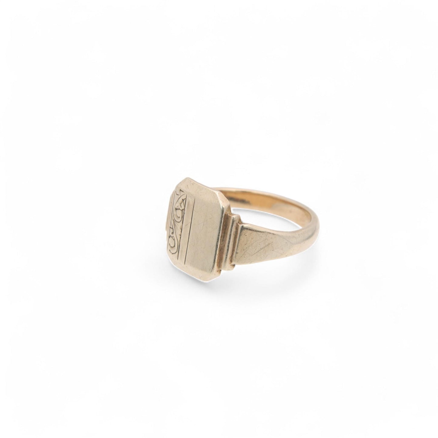 Vintage 9ct Gold Signet Ring, 1967