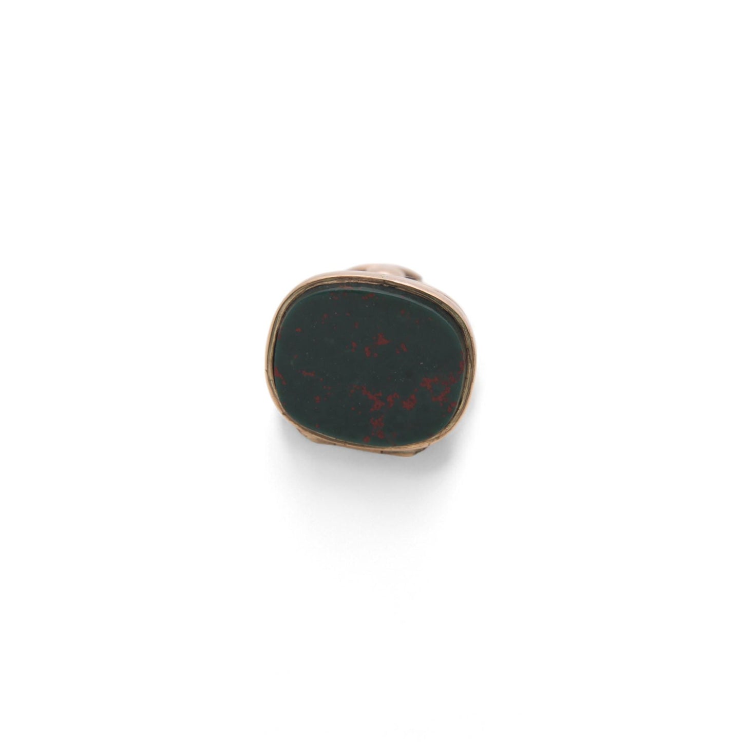 Antique 9ct Gold Bloodstone Pendant Hidden Locket