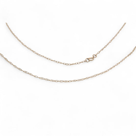 Vintage 9ct Gold Prince Of Wales Necklace Chain