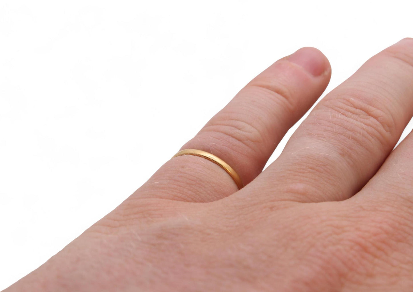 Antique 22ct Gold Wedding Ring, 1862