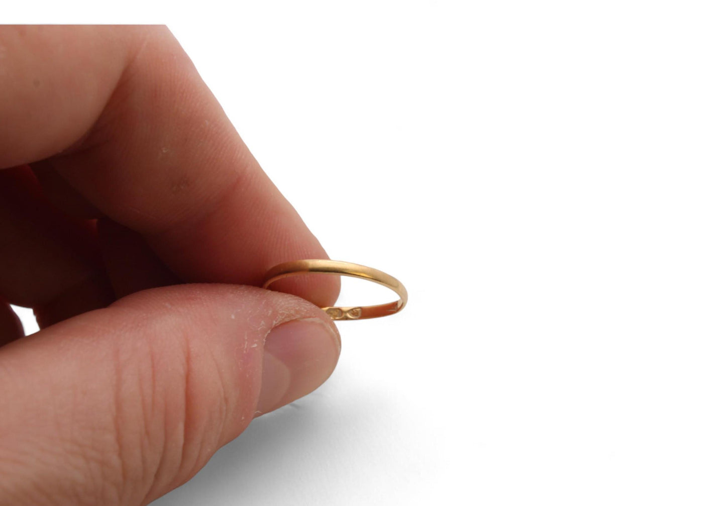 Antique 22ct Gold Wedding Ring, 1862