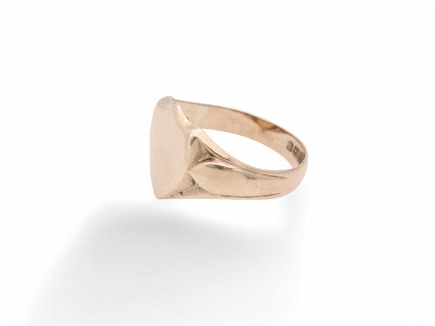 Antique 9ct Gold Shield Signet Ring, 1915