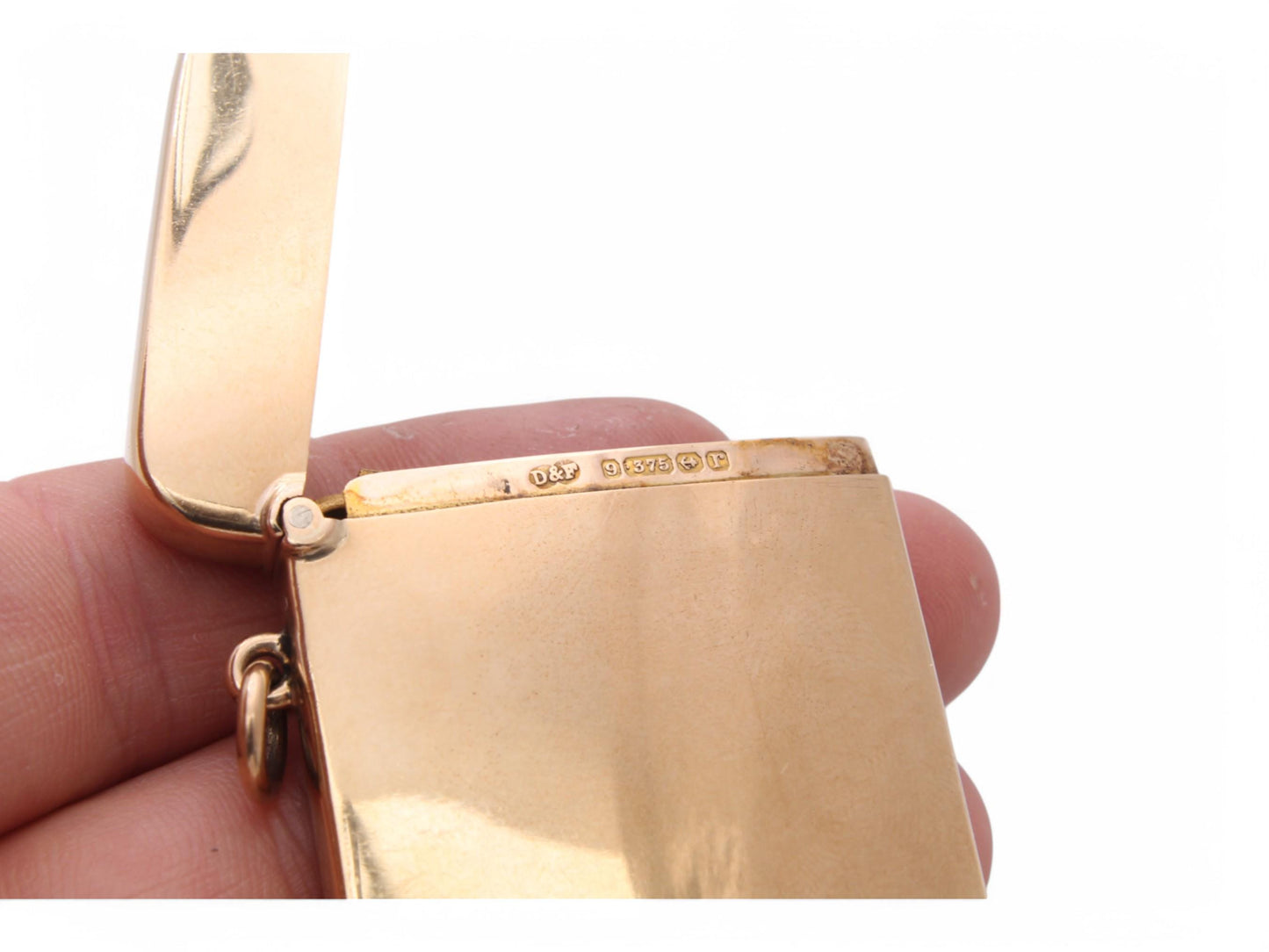 Antique 9ct Gold Vesta Case, Deakin & Francis