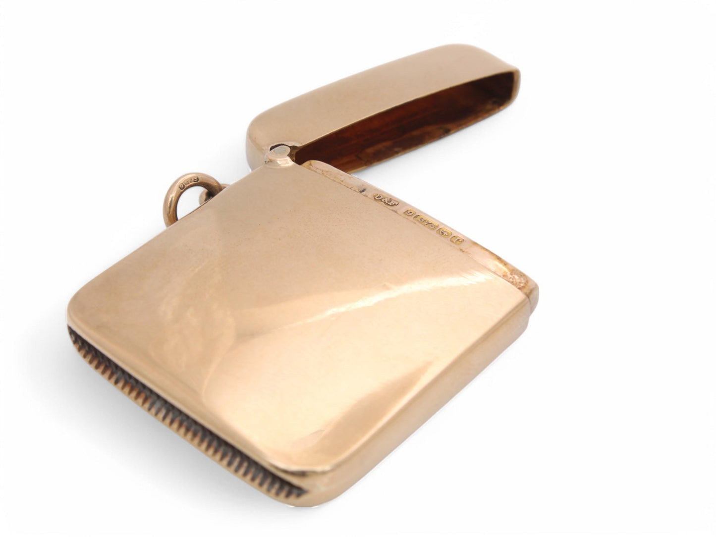 Antique 9ct Gold Vesta Case, Deakin & Francis