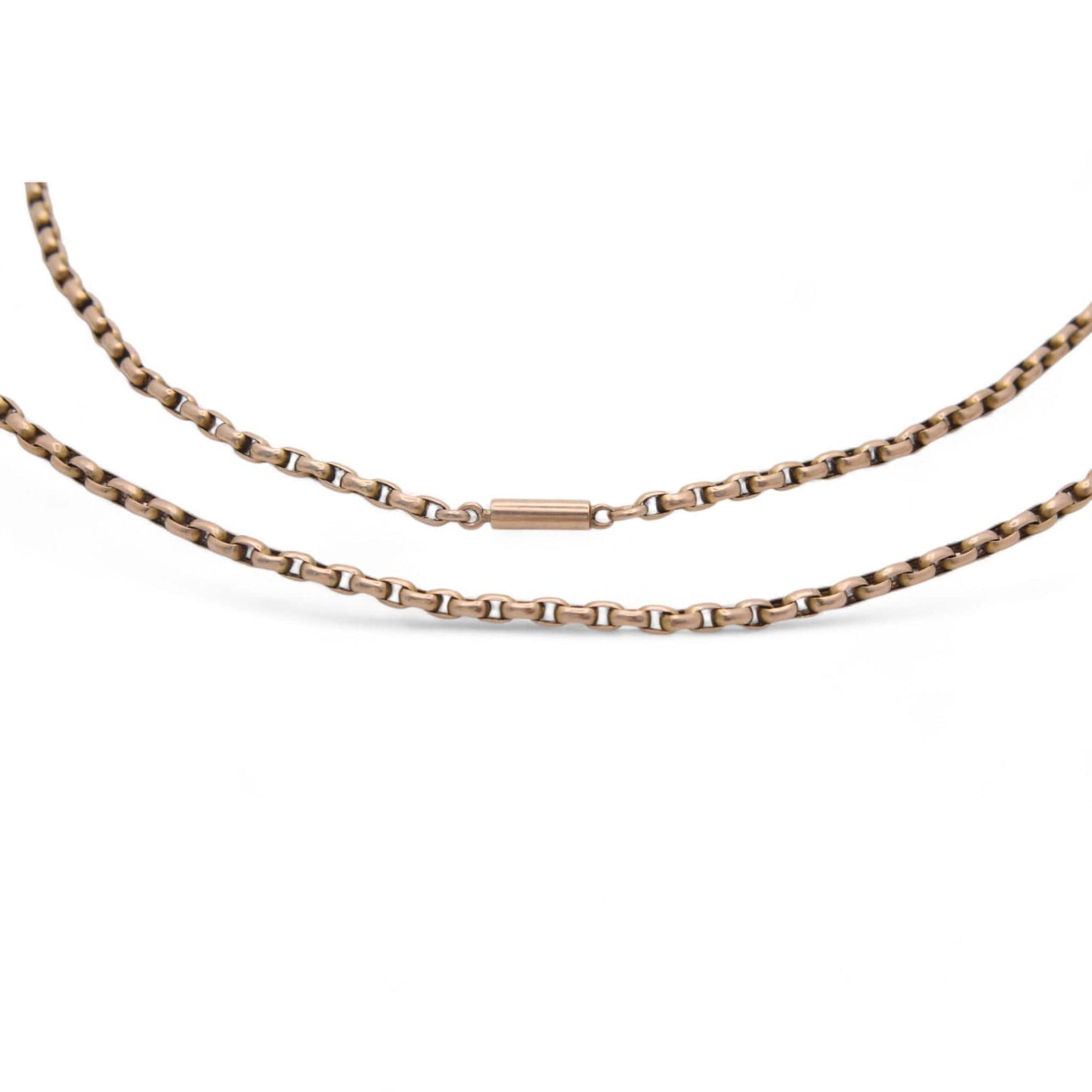 Antique 15ct Gold Cable Link Necklace, 19.25"