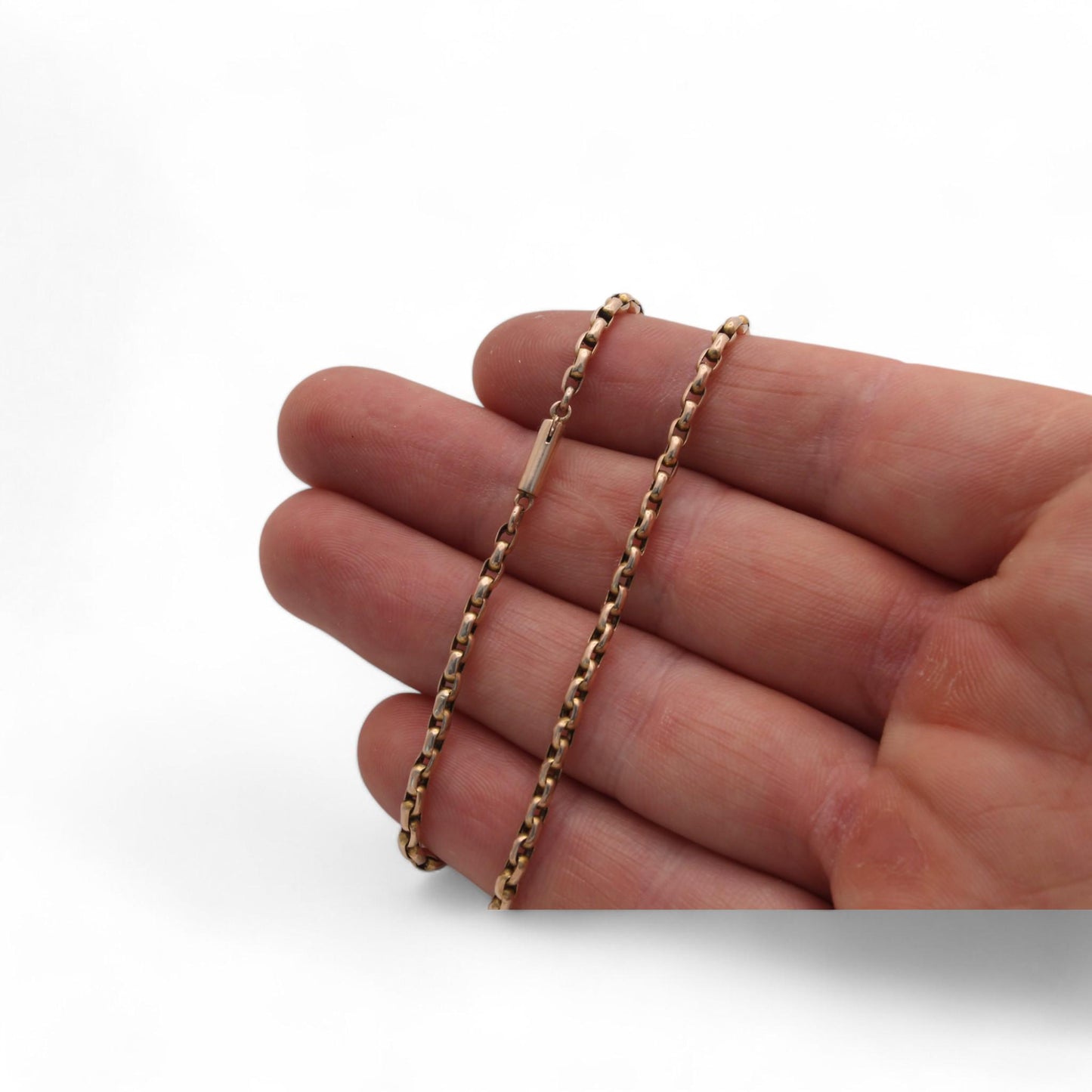 Antique 15ct Gold Cable Link Necklace, 19.25"