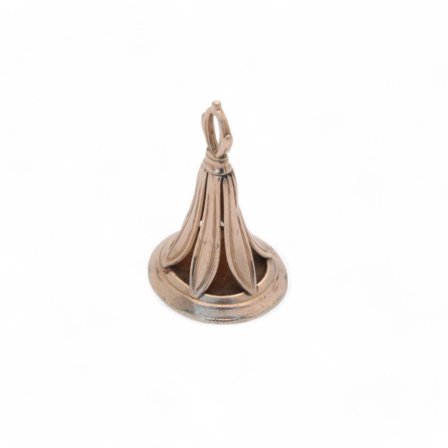 Antique 9ct Gold Intaglio Snake Crest Pendant