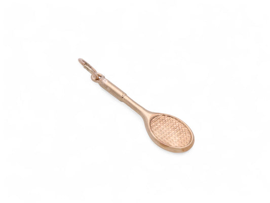 Vintage 9ct Gold Tennis Racket Charm