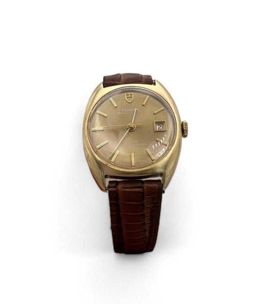 Vintage Tudor Rolex Ladies Automatic 9ct Gold Princess Date Watch