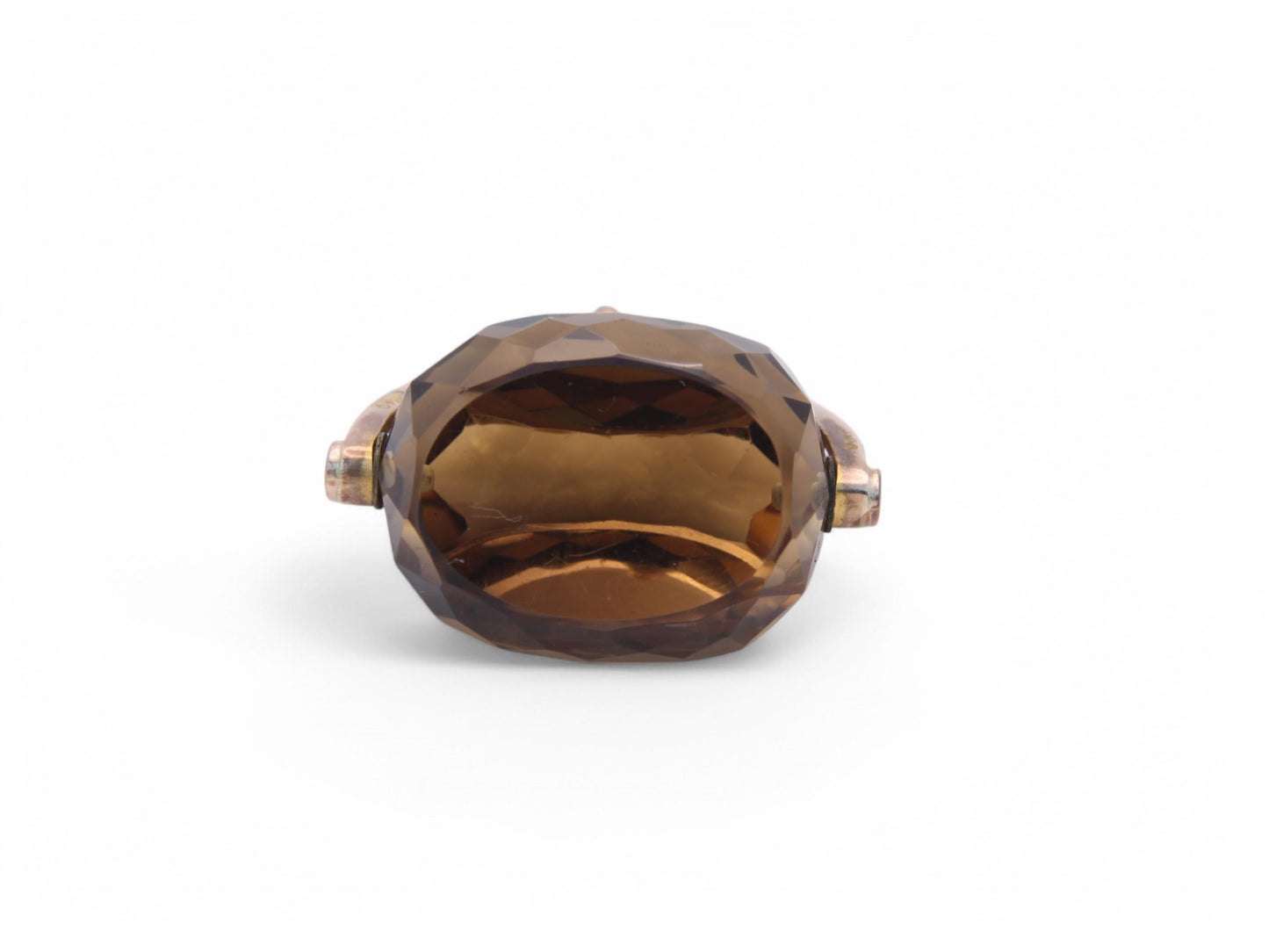 Antique 9ct Gold Citrine Spinner Pendant