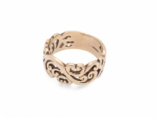 Vintage 9ct Gold Floral Ring